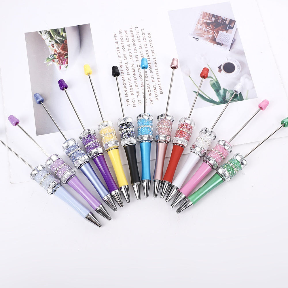 New DIY sugar bead pen, large sugar cube diamond sugar rhinestone heavy industry ballpoint pen premium advertising gift pen