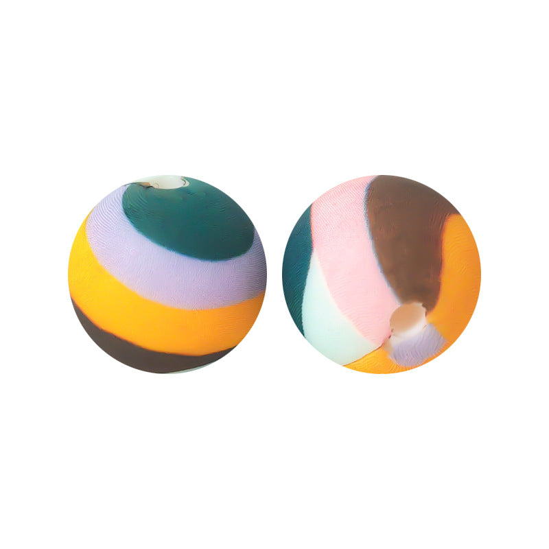 15mm Leopard Print Silicone Beads - Water Transfer Printed Daisy Round Beads for DIY Jewelry, Bead Pens, Loose Beads Wholesale #51-100