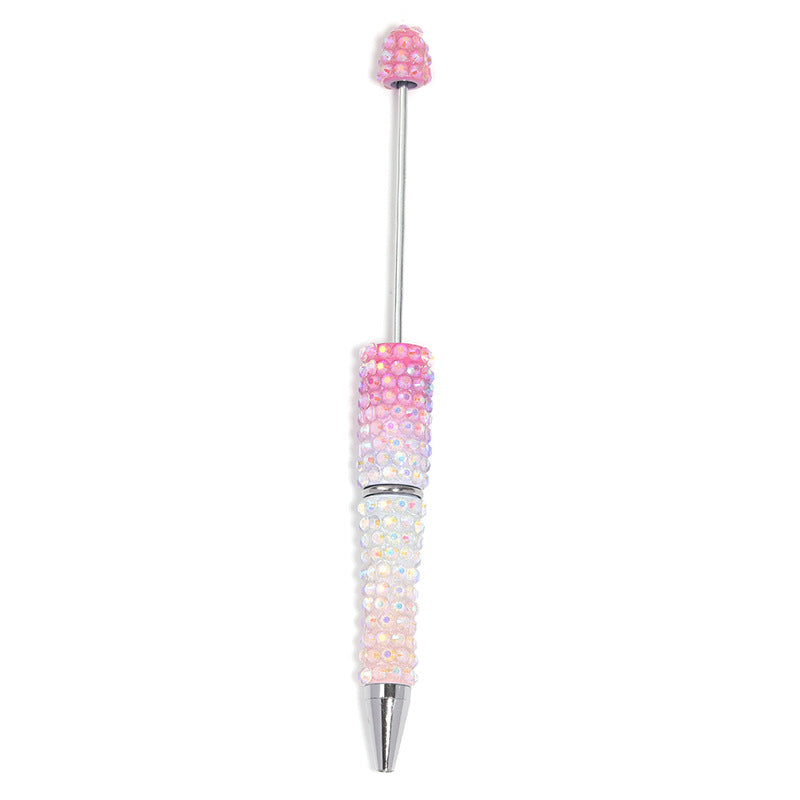 New full diamond bead pen high value gradual change resin diamond bead pen DIY creative hand paste drill bead pen