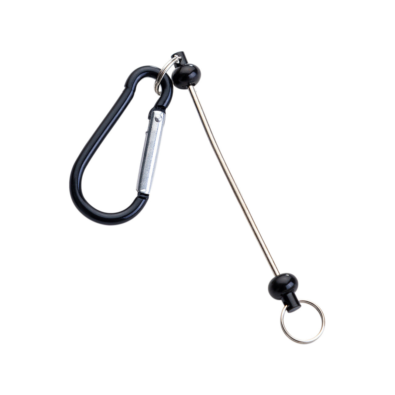 Creative DIY beaded mountaineering buckle D-type lock metal hook key small buckle backpack jewelry mountaineering buckle wholesale