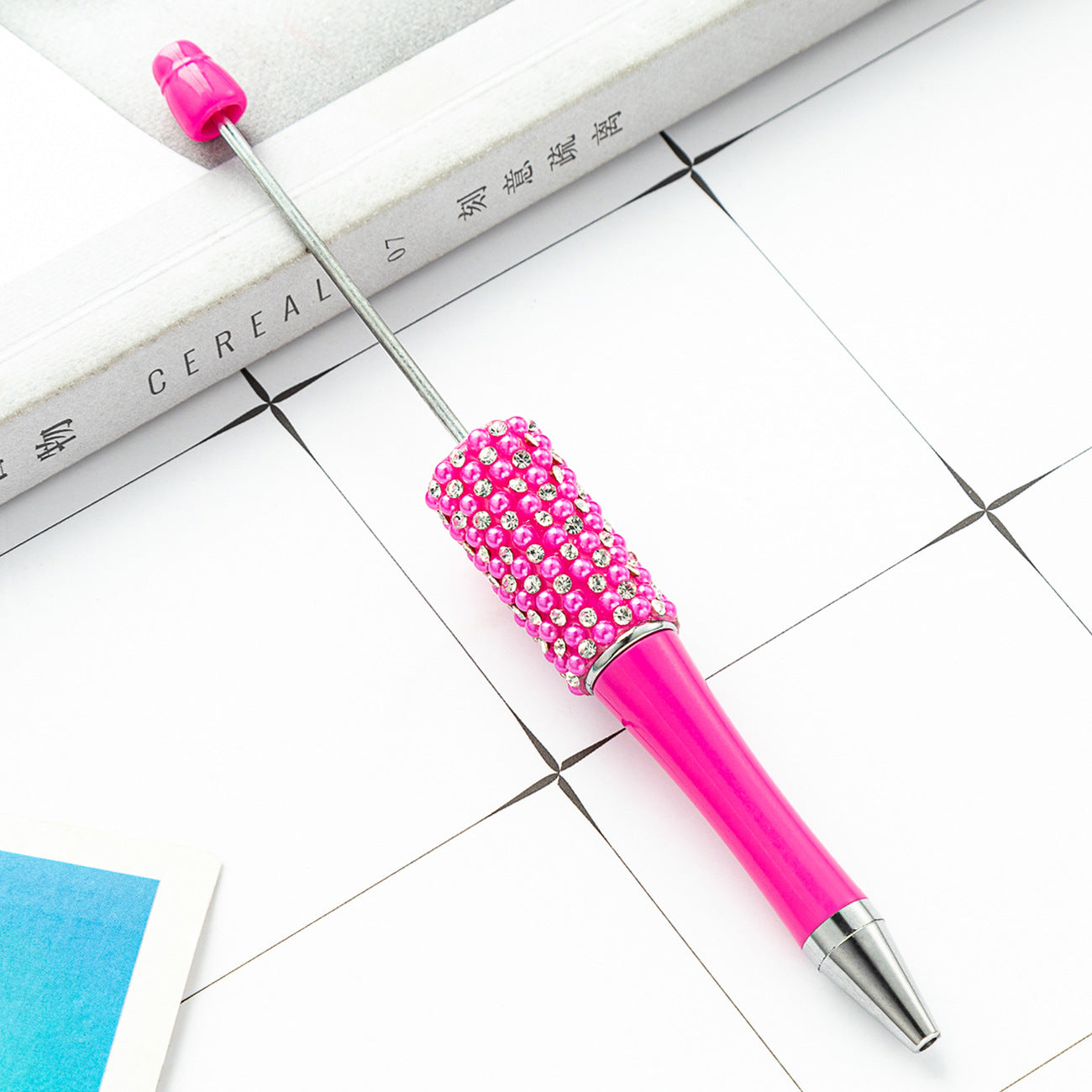 New diamond bead pen spot wholesale creative hand sticker diamond bead pen multi-color bag diamond ballpoint pen