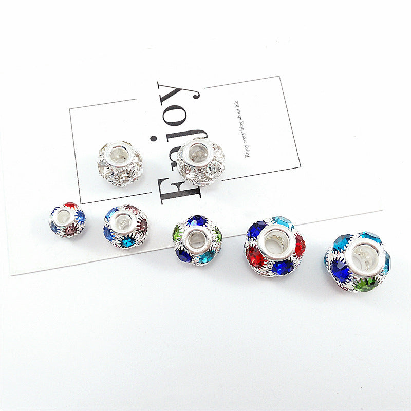 14mm Rhinestone Flower Ball DIY Jewelry Accessories Rhinestone Flower Ball Accessories Bracelet Bead Separation Craft Loose Bead Accessories