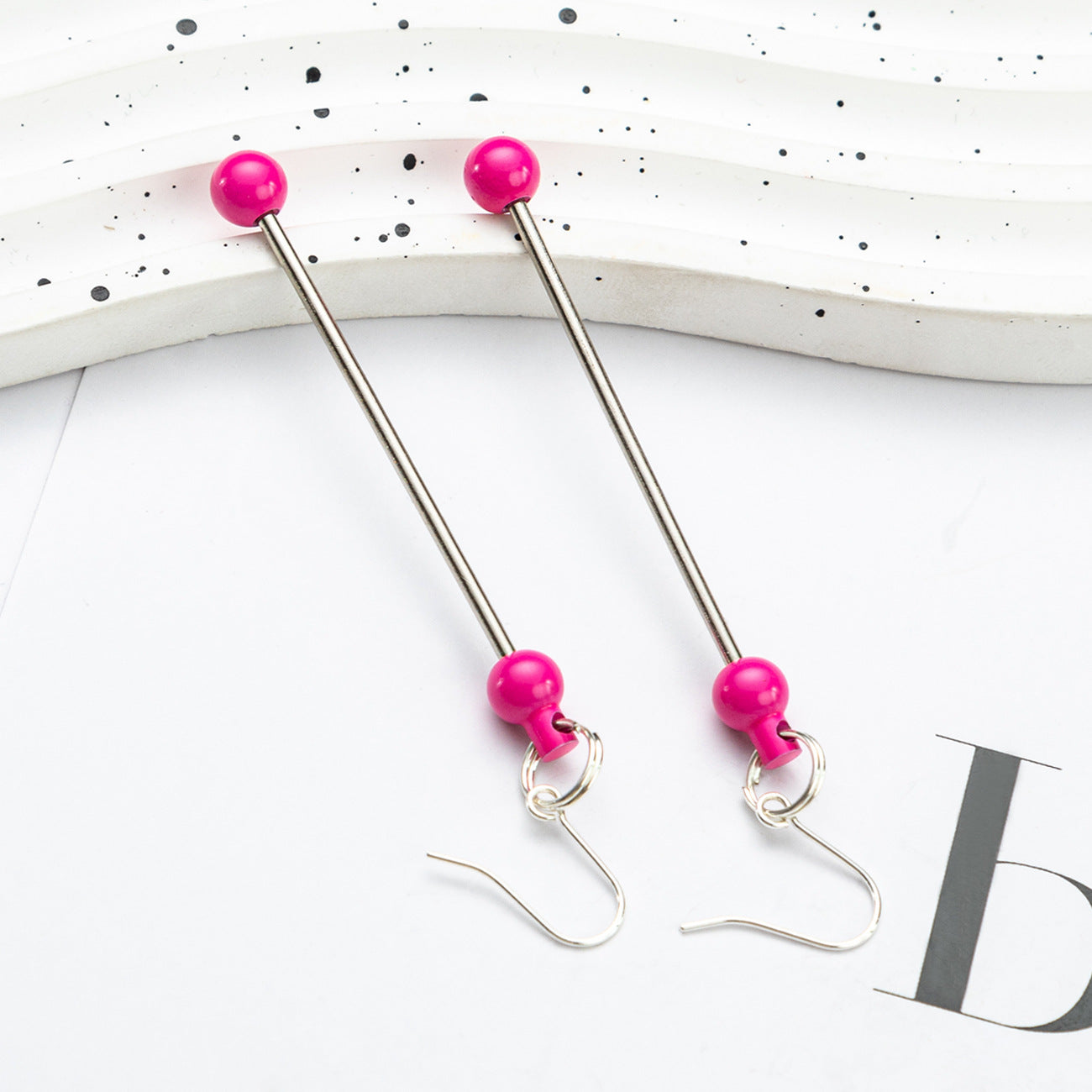 Spot DIY beaded earrings wholesale irregular gravel beaded earrings creative simple women handmade DIY earrings