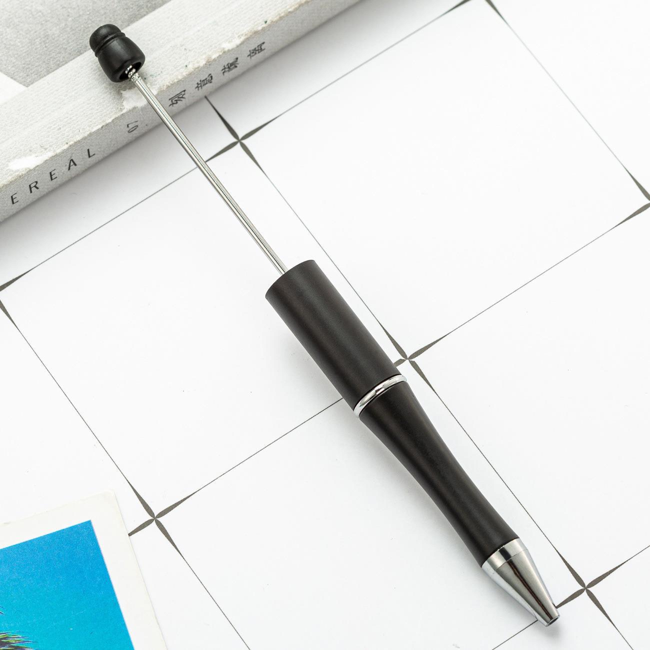 Bead pen, spot wholesale creative DIY plastic bead pen ballpoint pen printable plastic bead pen