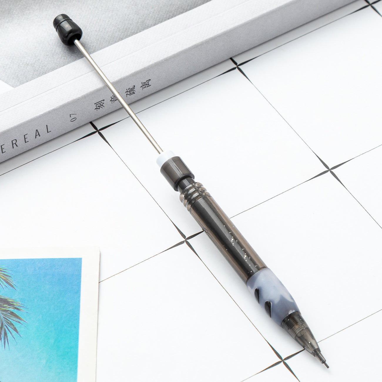 DIY beaded pencil for primary school students with no sharpening pencil 0.5 constant lead automatic pencil cute writing pencil wholesale
