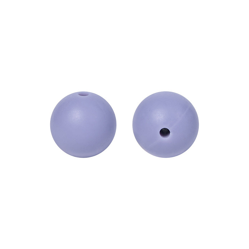 9 Mm Food Grade Silicone Beads Colored Round Loose Beads Handmade DIY Beaded Bracelet Pacifier Chain Accessories Spot Wholesale