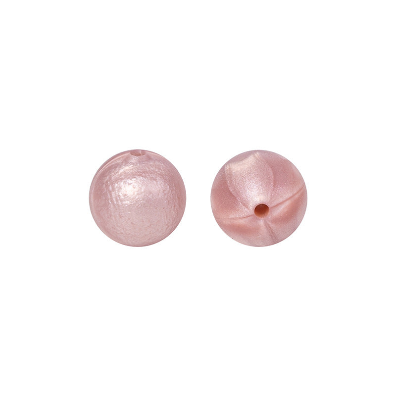 9 Mm Food Grade Silicone Beads Colored Round Loose Beads Handmade DIY Beaded Bracelet Pacifier Chain Accessories Spot Wholesale #51-98
