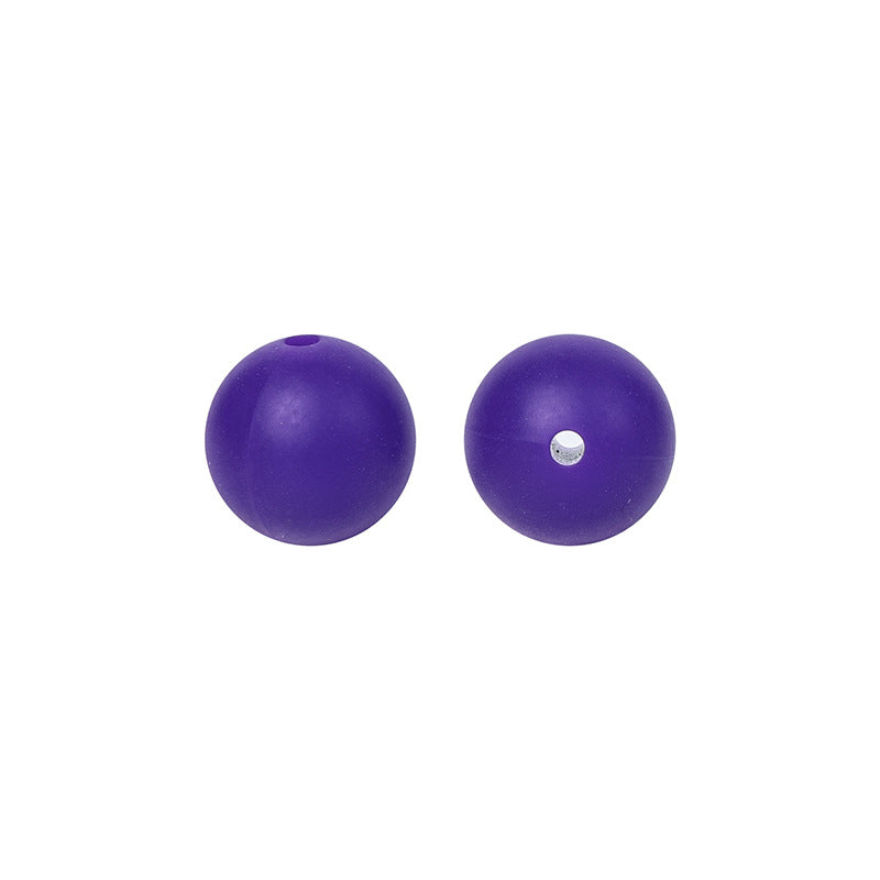 9 Mm Food Grade Silicone Beads Colored Round Loose Beads Handmade DIY Beaded Bracelet Pacifier Chain Accessories Spot Wholesale