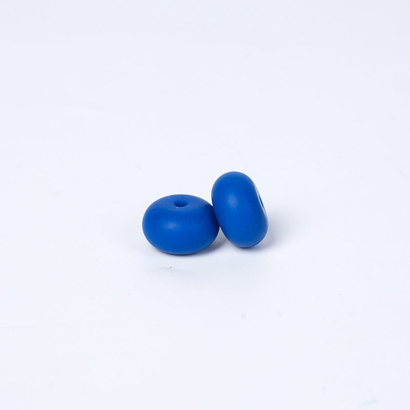 Spot 14mm Small Abacus Beads Food Grade Silicone Beads DIY Men's and Women's Jewelry Necklaces Oval Beads Wholesale #51-93
