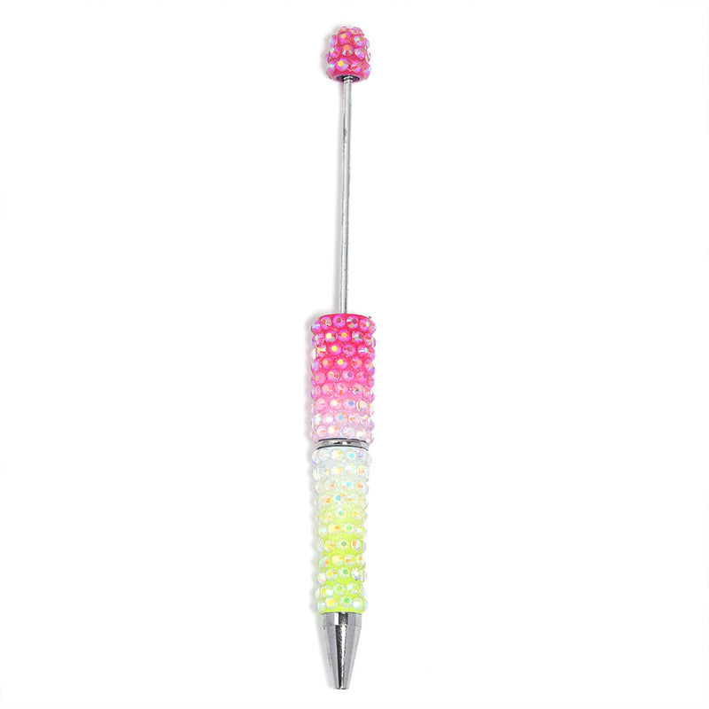 New full diamond bead pen high value gradual change resin diamond bead pen DIY creative hand paste drill bead pen