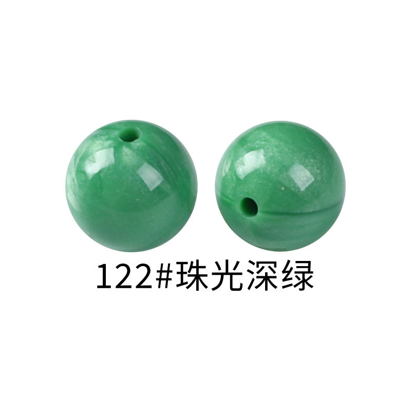 15mm Spot Glossy Silicone Beads Round Loose Beads DIY Jewelry Smooth Oil Injection Silicone Beads Mixed Color Beads