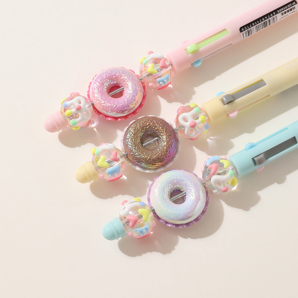 Chenxi Princess Dream Ball Pen 4-Color Press Ballpoint Pen Creative High-value Girl Heart Hand Account Painting Pen