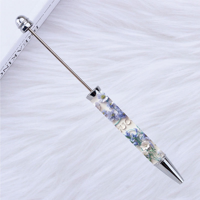 DIY design pen, inspirational encouragement praise cartoon character pattern printing bead pen Moe grain pen spot