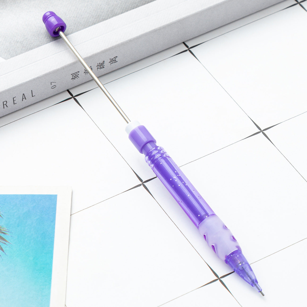DIY beaded pencil for primary school students with no sharpening pencil 0.5 constant lead automatic pencil cute writing pencil wholesale