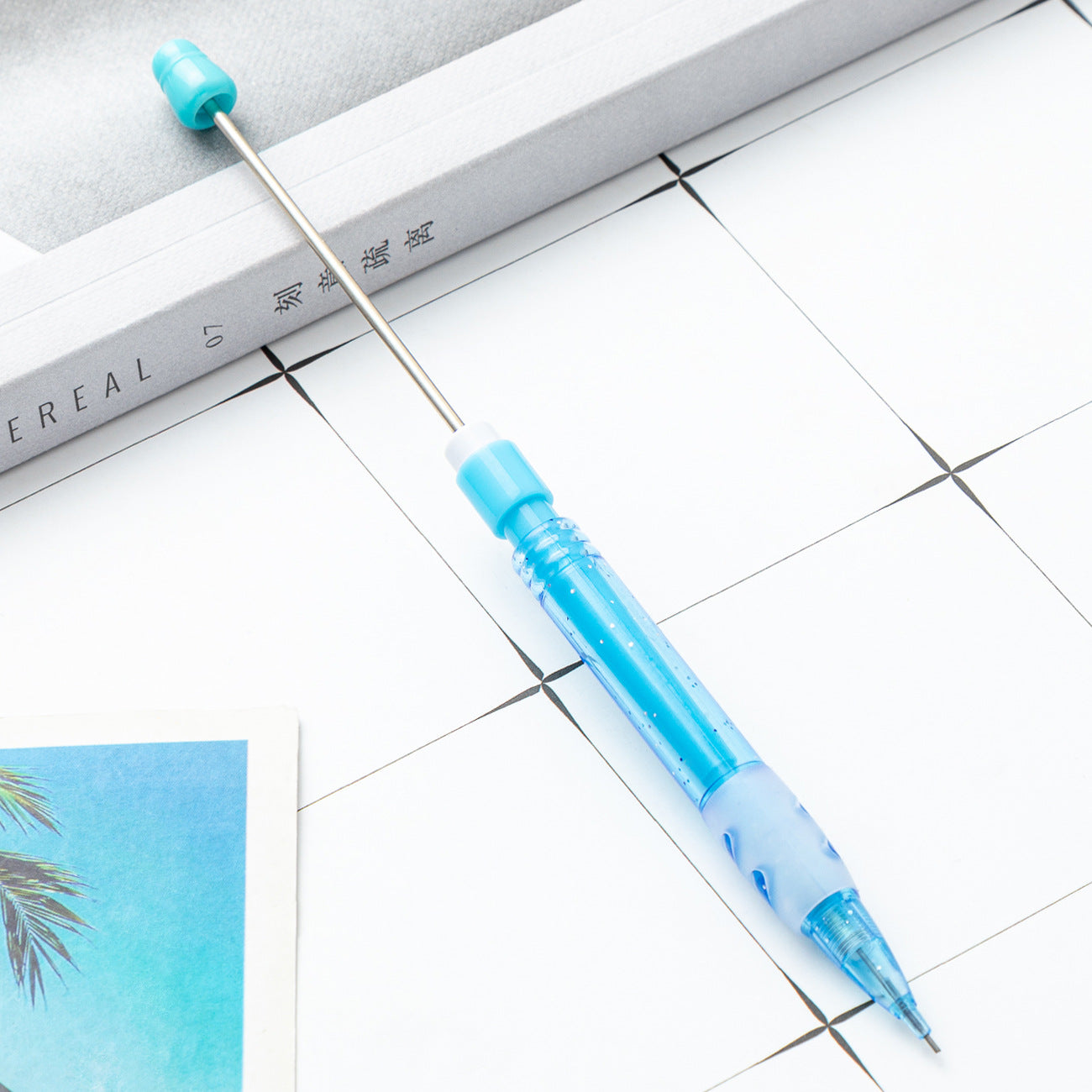 DIY beaded pencil for primary school students with no sharpening pencil 0.5 constant lead automatic pencil cute writing pencil wholesale