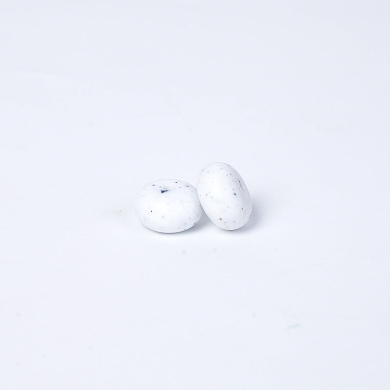 Spot 14mm Small Abacus Beads Food Grade Silicone Beads DIY Men's and Women's Jewelry Necklaces Oval Beads Wholesale #51-93
