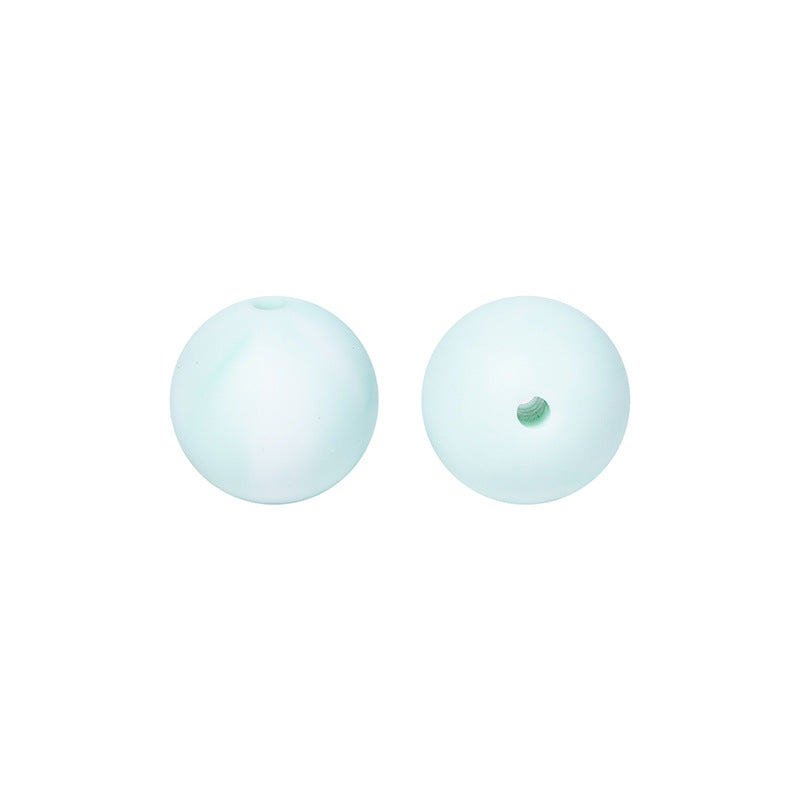 9 Mm Food Grade Silicone Beads Colored Round Loose Beads Handmade DIY Beaded Bracelet Pacifier Chain Accessories Spot Wholesale #51-98