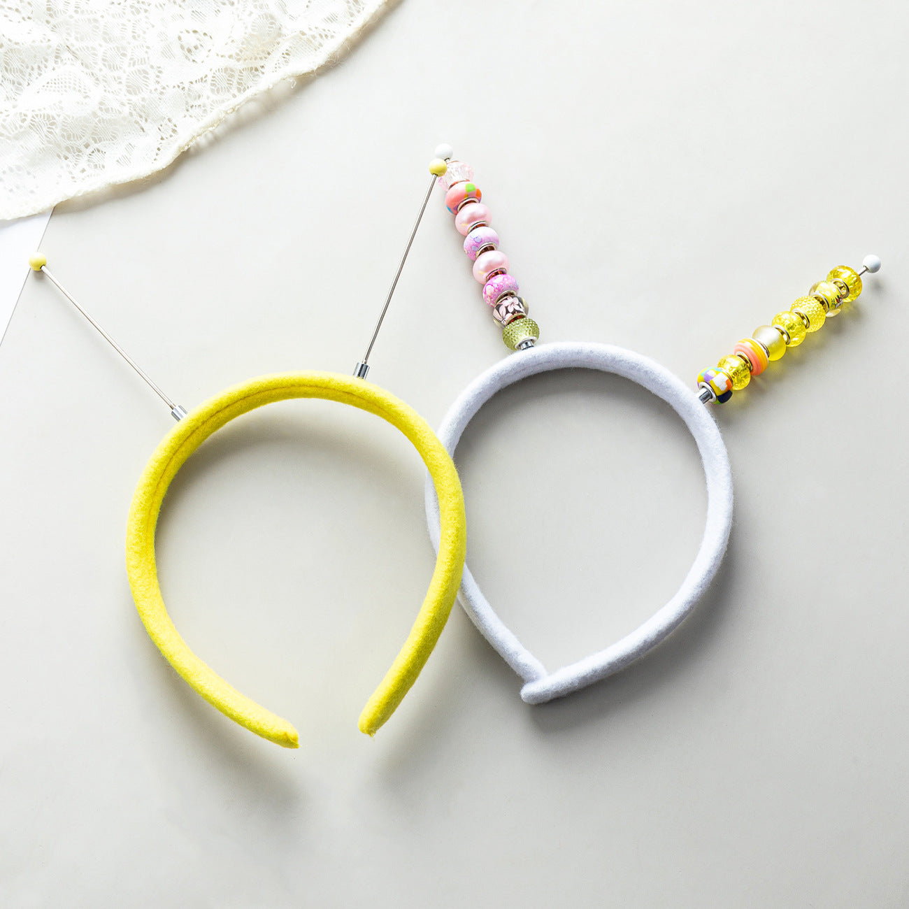 Cute Funny Headband DIY Hair Accessories Christmas Halloween Headband Accessories Holiday Accessories, Pulled Fabric Beaded Headband