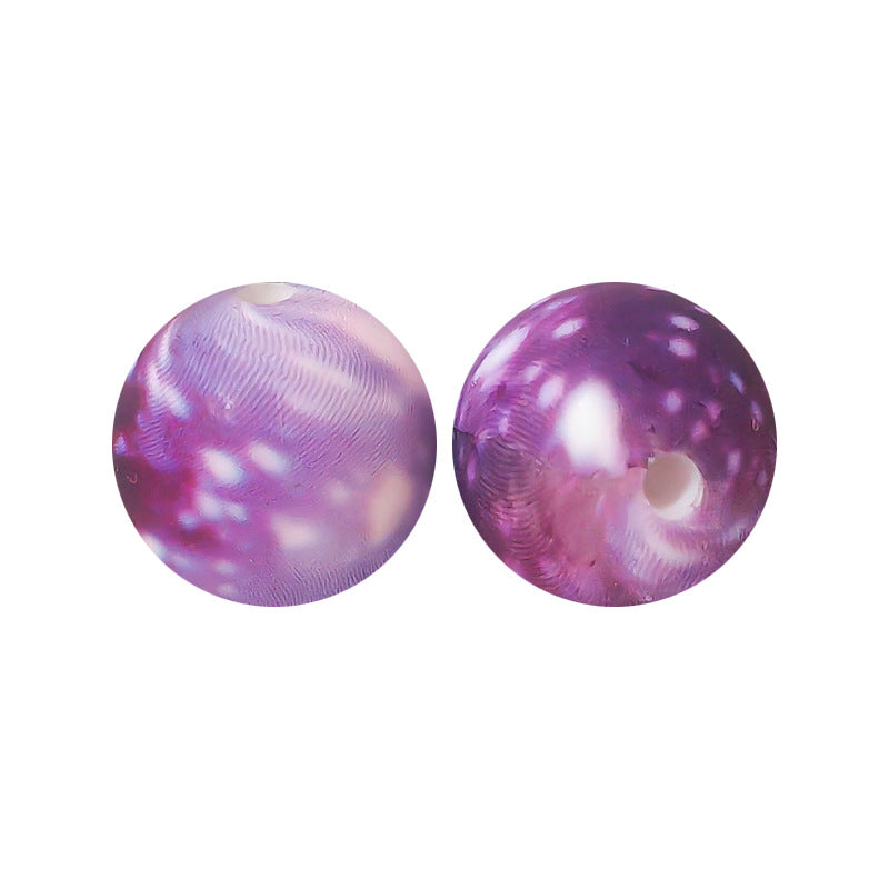 15mm silicone beads water transfer beads DIY jewelry bead pen loose beads wholesale