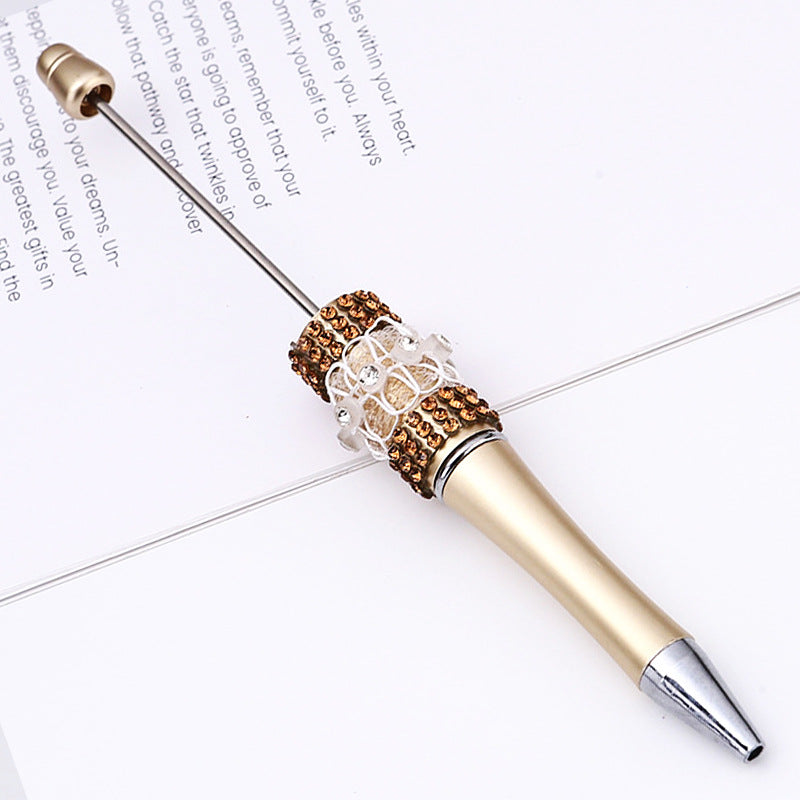 DIY diamond bead pen creative butterfly mesh yarn handmade sticker diamond bead pen, girl heart ballpoint pen spot wholesale