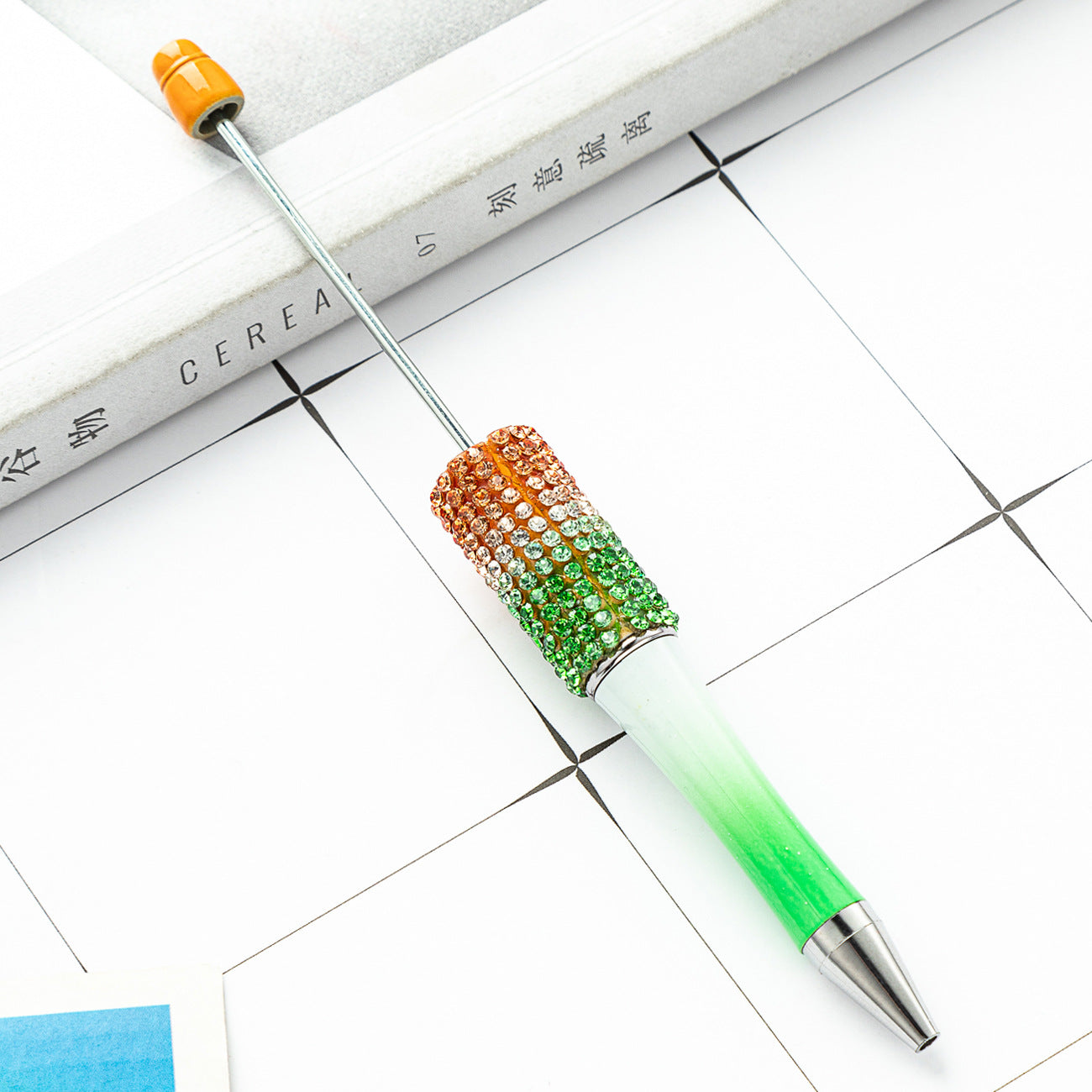 New diamond bead pen spot wholesale creative hand sticker diamond bead pen multi-color bag diamond ballpoint pen