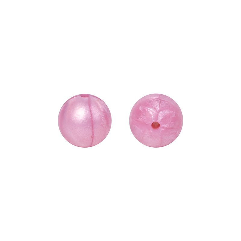 9 Mm Food Grade Silicone Beads Colored Round Loose Beads Handmade DIY Beaded Bracelet Pacifier Chain Accessories Spot Wholesale #51-98