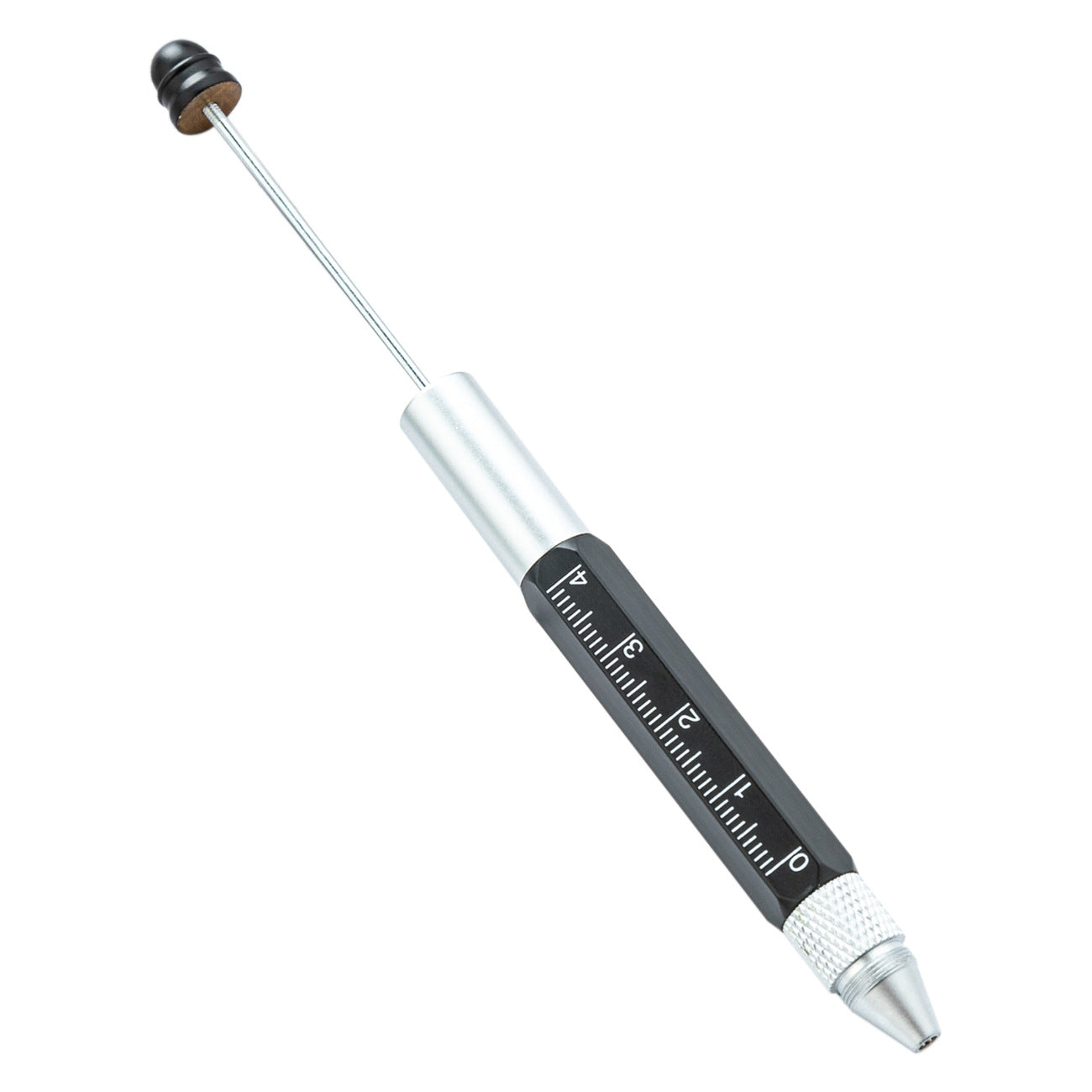 Multifunctional metal tool pen 5-in-1 painting scale screwdriver ballpoint pen DIY beading tool pen