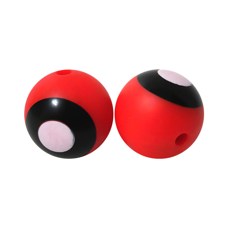 15mm Silicone Beads Water Transfer Beads DIY Jewelry Bead Pen Loose Beads Wholesale #101-150