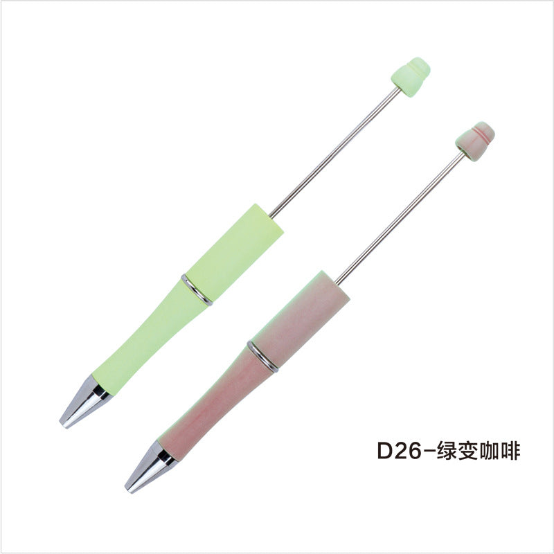 Creative light-changing color bead pen DIY plastic bead pen, light-sensitive color-changing ballpoint pen gift pen spot wholesale
