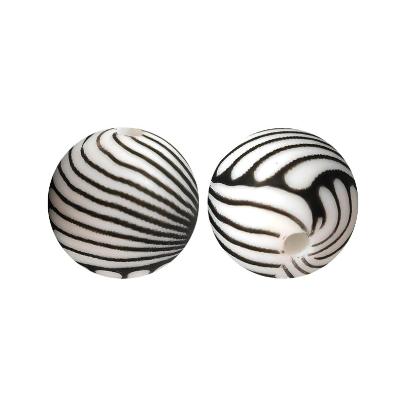 15mm Silicone Beads Water Transfer Beads DIY Jewelry Bead Pen Loose Beads Wholesale #251-285