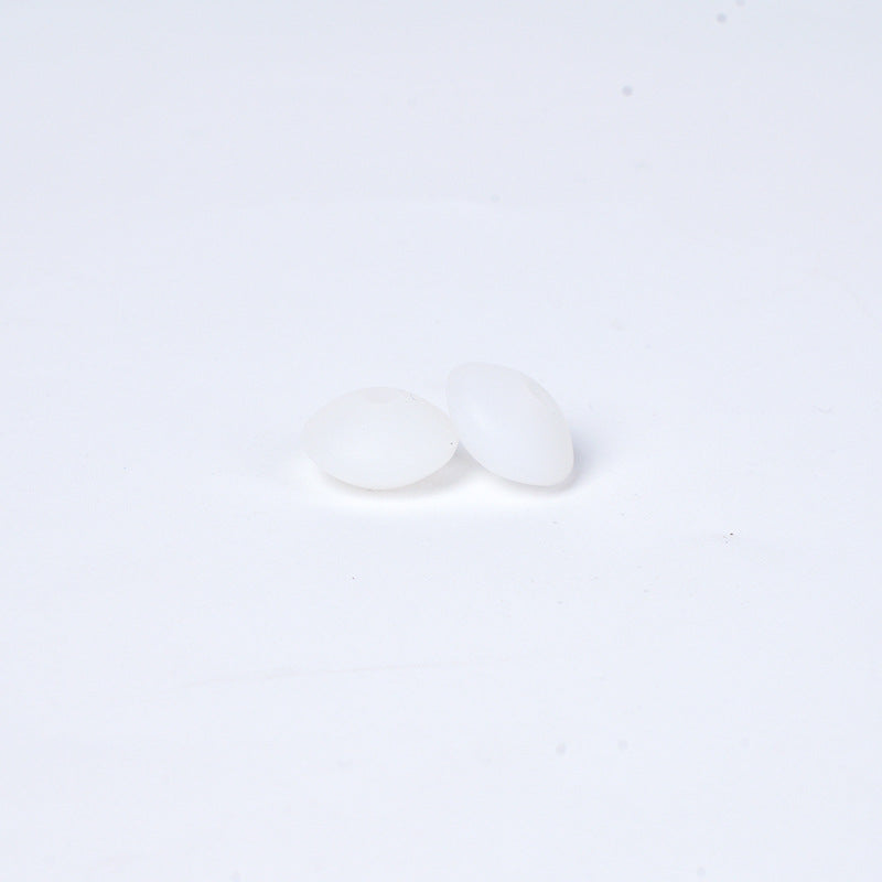 Spot Silicone Beads European and American Jewelry 12mm Small Beads DIY Necklace Beaded Oval Lentil Loose Beads Wholesale #101-137