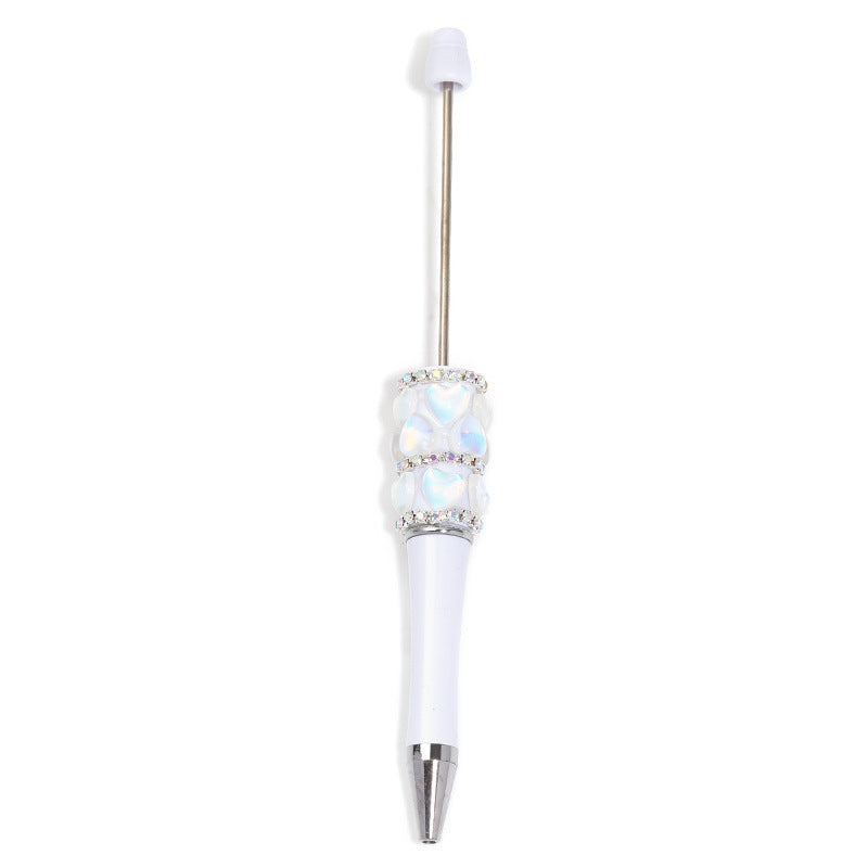 Cross-border new love bead pen cartoon creative DIY ballpoint pen neutral pen handmade full diamond bead pen