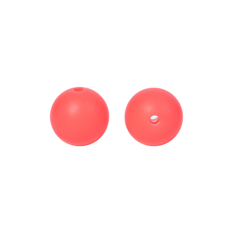 9 Mm Food Grade Silicone Beads Colored Round Loose Beads Handmade DIY Beaded Bracelet Pacifier Chain Accessories Spot Wholesale