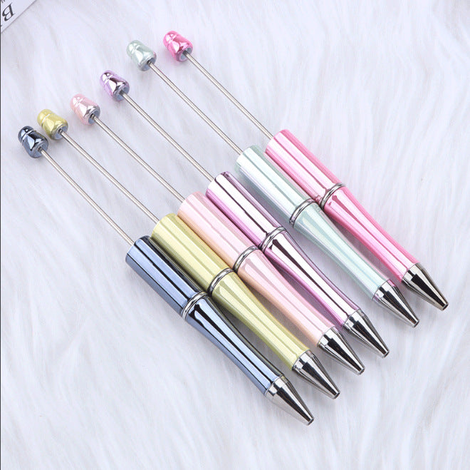 New UV electroplated bead pen multi-color spinning ballpoint pen business office gift pen cross-border hot-selling spot wholesale