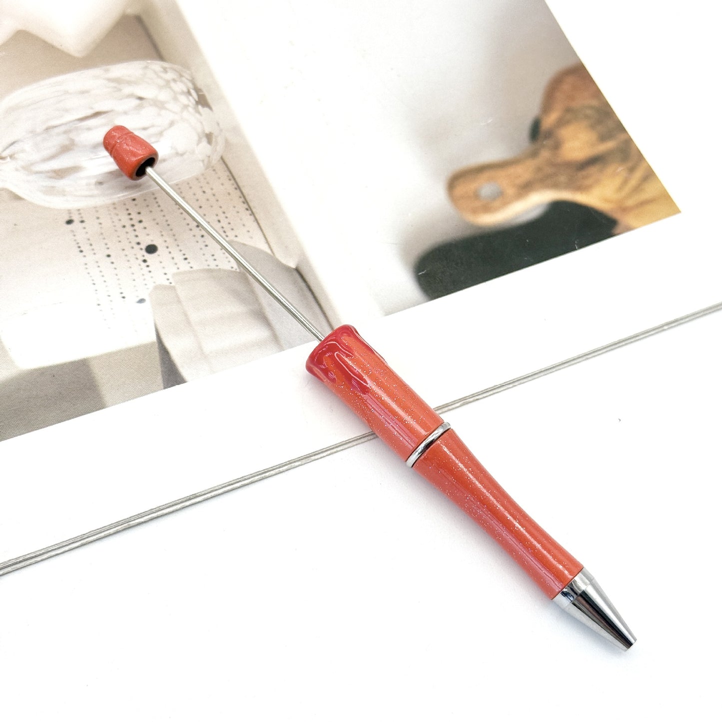 New DIY bloodprint bead pen, creative Halloween Christmas bloodprint hand-painted modeling ballpoint pen spot wholesale