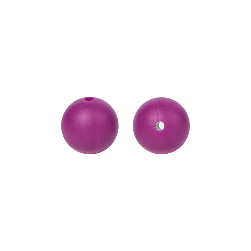 9 Mm Food Grade Silicone Beads Colored Round Loose Beads Handmade DIY Beaded Bracelet Pacifier Chain Accessories Spot Wholesale