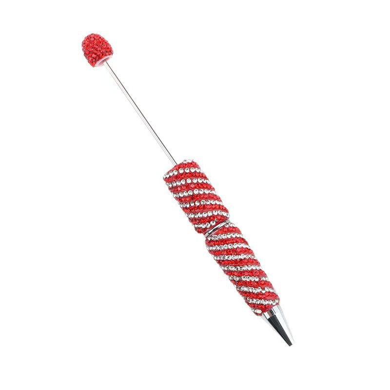 New DIY diamond-encrusted whirlwind bead pen, cross-border hot-selling cute pen, multi-color rotary diamond-encrusted gift pen wholesale