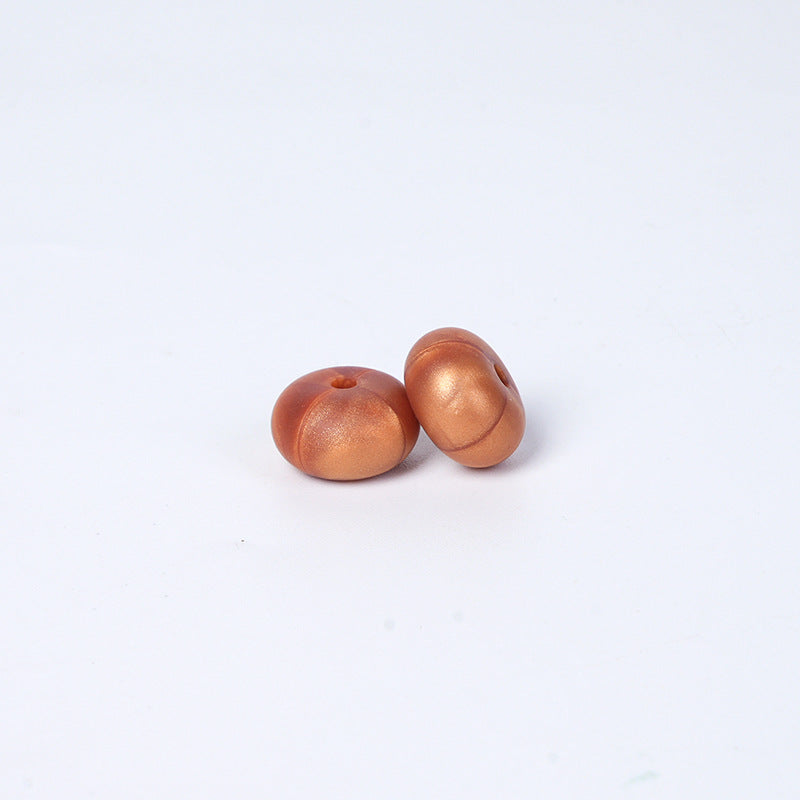 Spot 14mm Small Abacus Beads Food Grade Silicone Beads DIY Men's and Women's Jewelry Necklaces Oval Beads Wholesale #51-93