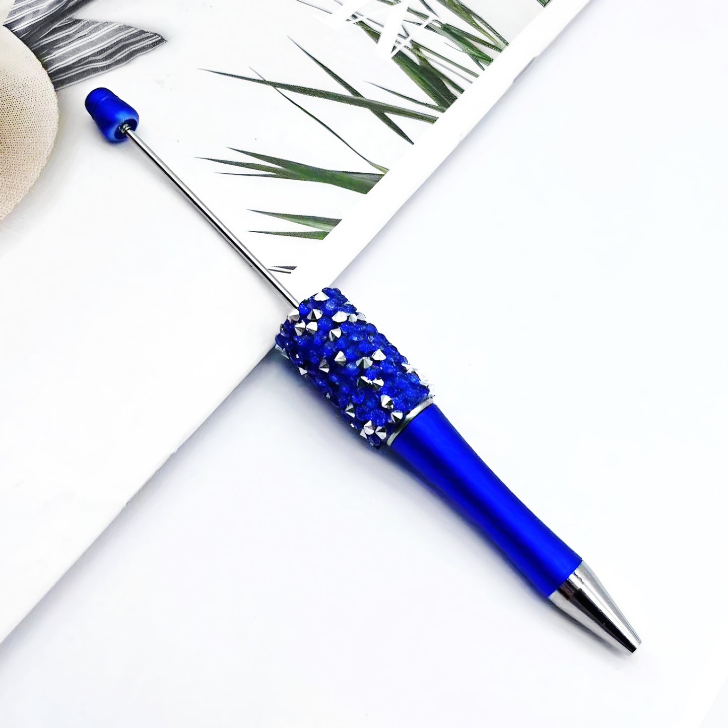 DIY random diamond bead pen cross-border hot-selling hand-worn beads diamond pen beadedpen plastic ballpoint pen