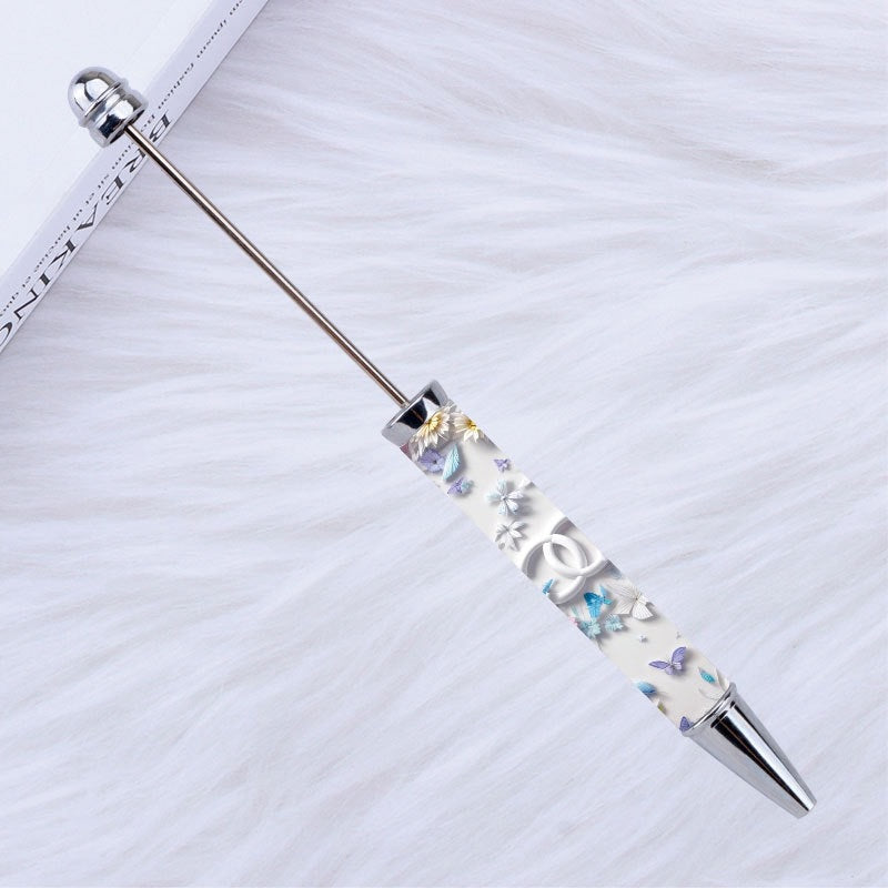 DIY design pen, inspirational encouragement praise cartoon character pattern printing bead pen Moe grain pen spot