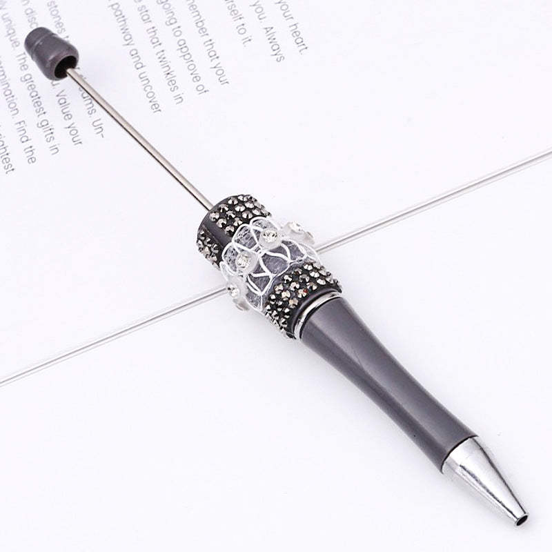 DIY diamond bead pen creative butterfly mesh yarn handmade sticker diamond bead pen, girl heart ballpoint pen spot wholesale