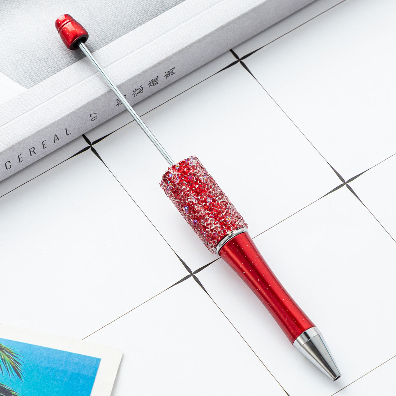 Creative multi-color sugar bead pen new gypsy diamond pen handmade DIY bead pen advertising gift ballpoint pen