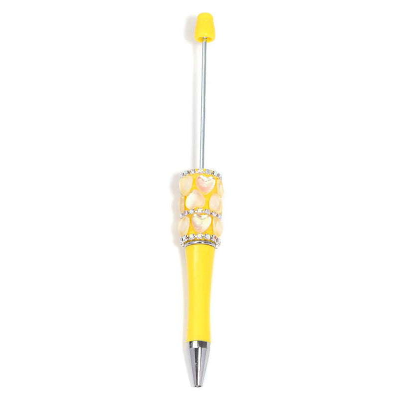Cross-border new love bead pen cartoon creative DIY ballpoint pen neutral pen handmade full diamond bead pen