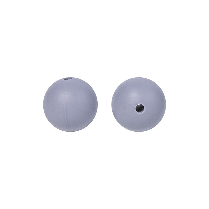 9 Mm Food Grade Silicone Beads Colored Round Loose Beads Handmade DIY Beaded Bracelet Pacifier Chain Accessories Spot Wholesale