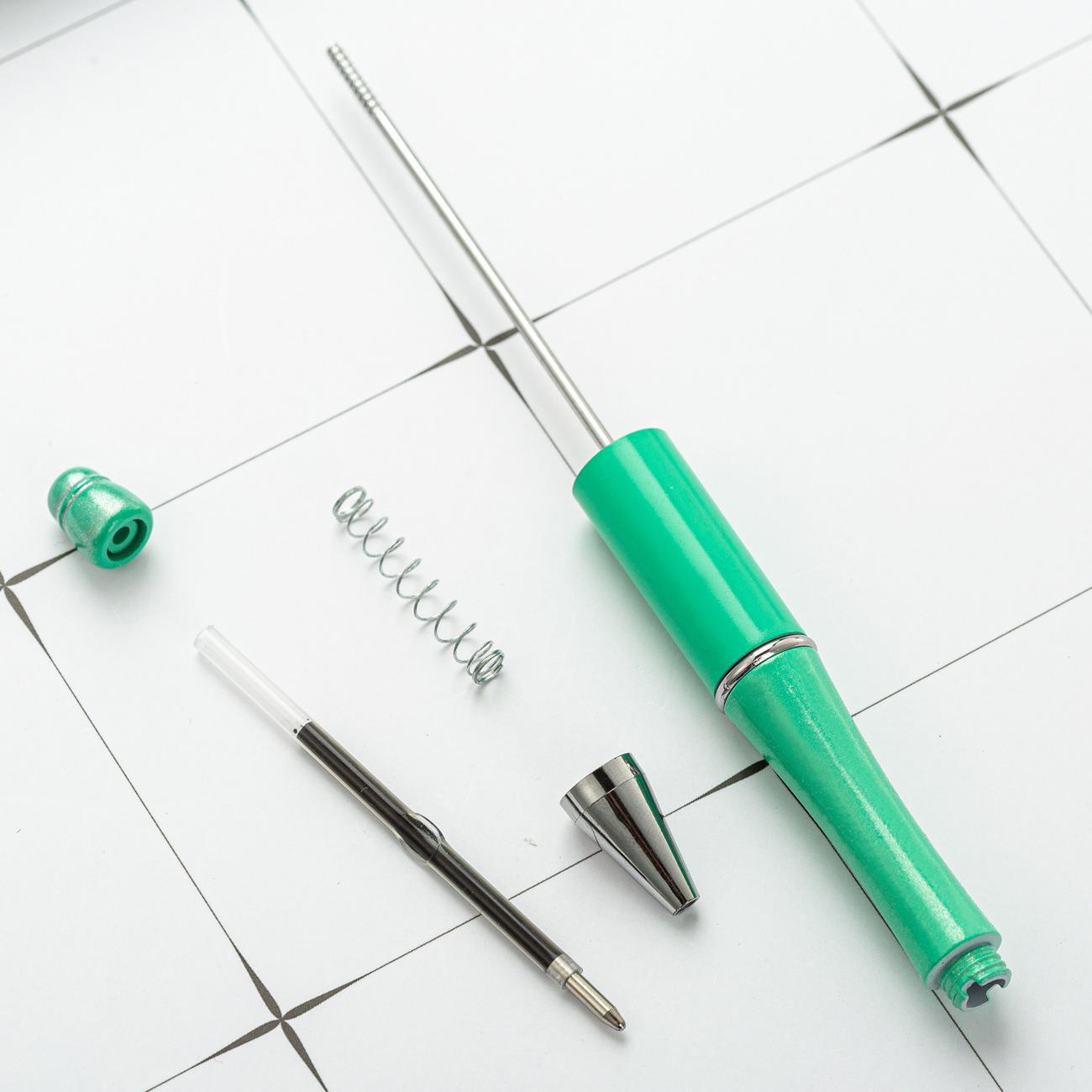 Bead pen, spot wholesale creative DIY plastic bead pen ballpoint pen printable plastic bead pen