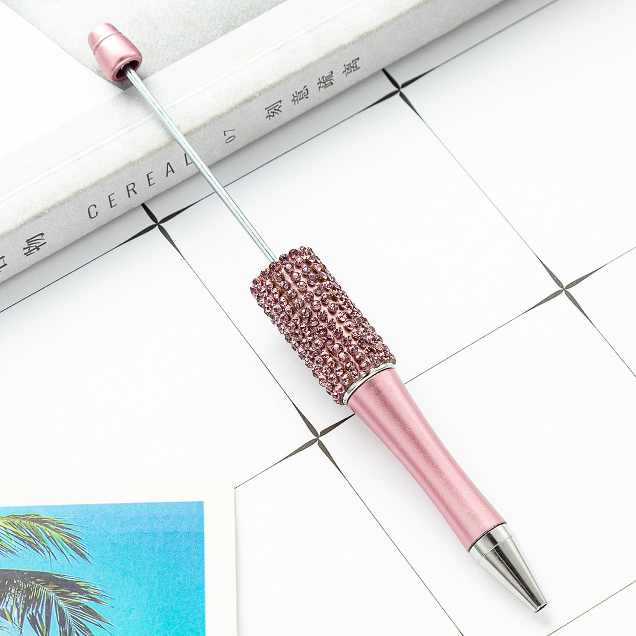 New diamond bead pen spot wholesale creative hand sticker diamond bead pen multi-color bag diamond ballpoint pen