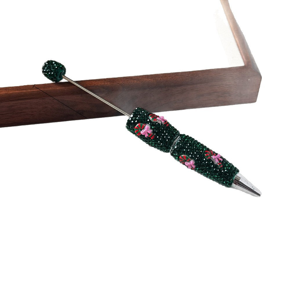 Christmas new full diamond bead pen DIY luminous full diamond pen heavy industry advanced rhinestone pen ballpoint pen manufacturer wholesale