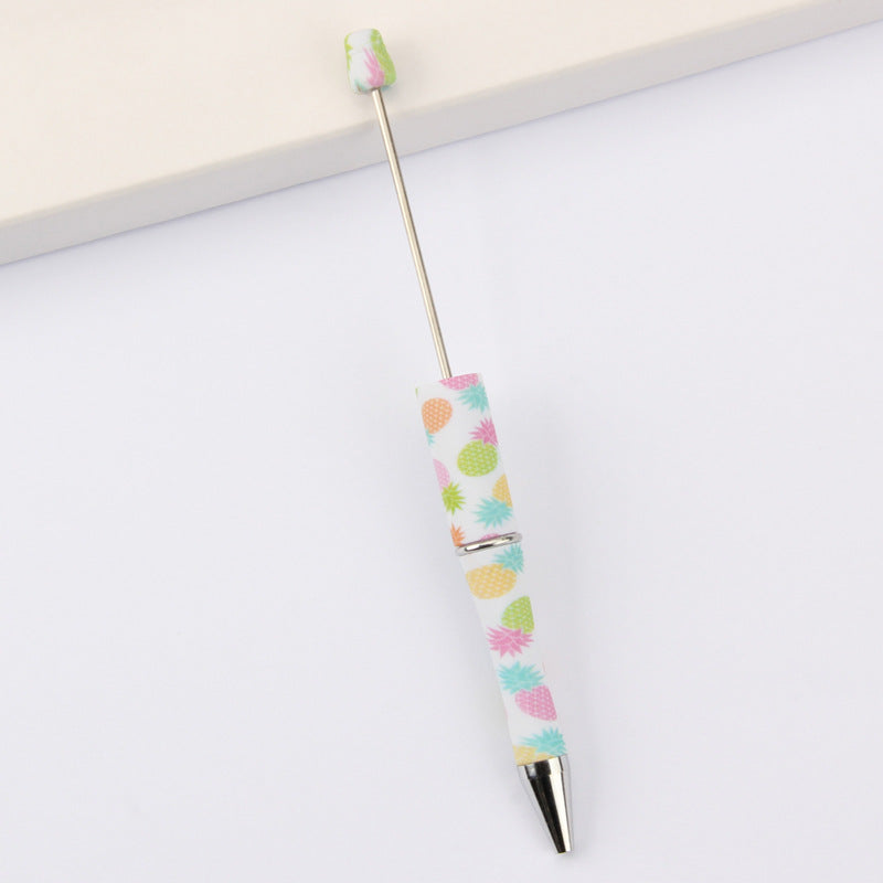 DIY bead pen printing pattern creative plastic beading puzzle leopard print floral cow tiger pattern bead pen wholesale