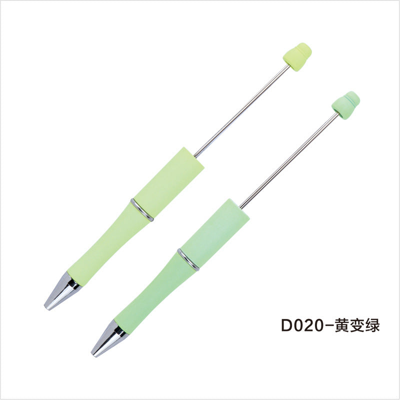 Creative light-changing color bead pen DIY plastic bead pen, light-sensitive color-changing ballpoint pen gift pen spot wholesale