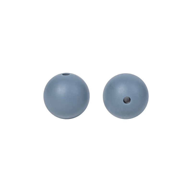 9 Mm Food Grade Silicone Beads Colored Round Loose Beads Handmade DIY Beaded Bracelet Pacifier Chain Accessories Spot Wholesale